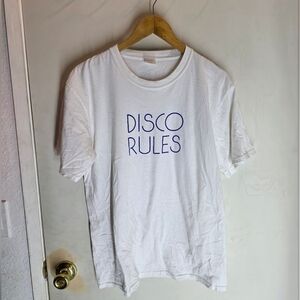 Noah Disco Rules Graphic White Short Sleeve Tee